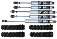 Set of Fox Performance Series Standard Height IFP Land Rover Defender Shocks with Steering Damper and Boots  